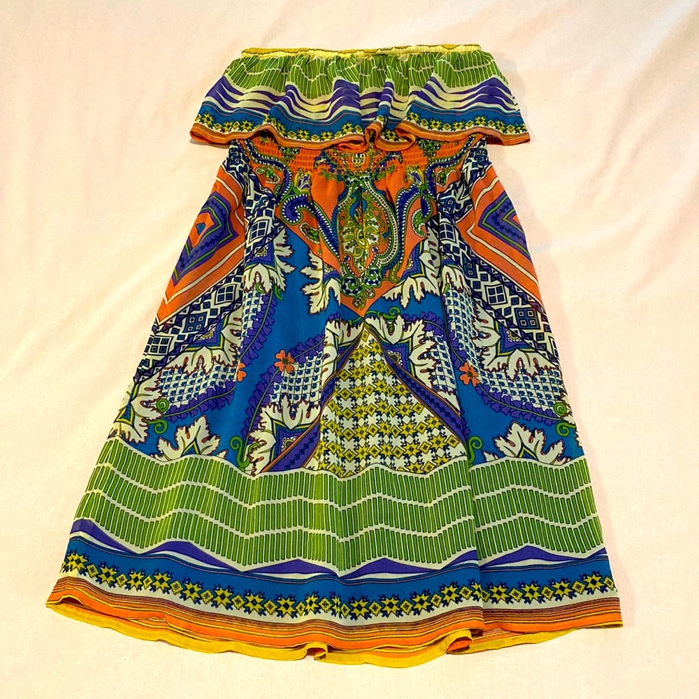 Charming Charlie strapless lined dress